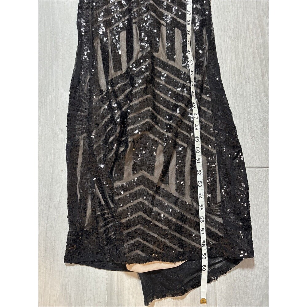 NWT Love and lemonade Womens XS Sequin Formal Gala Maxi dress - Picture 10 of 11